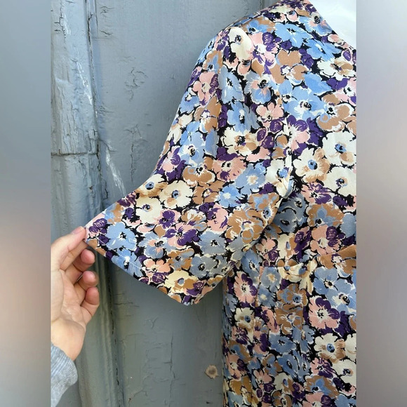 Souleiado Elise Florentine Ciel Blouse, size Small - Picture 9 of 13